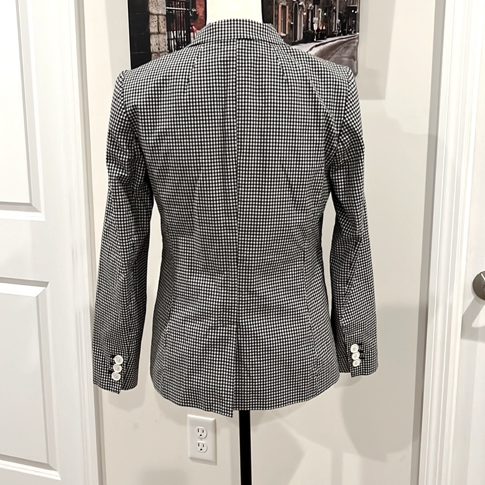 Talbots Gingham Patterned One Button Blazer - image 4